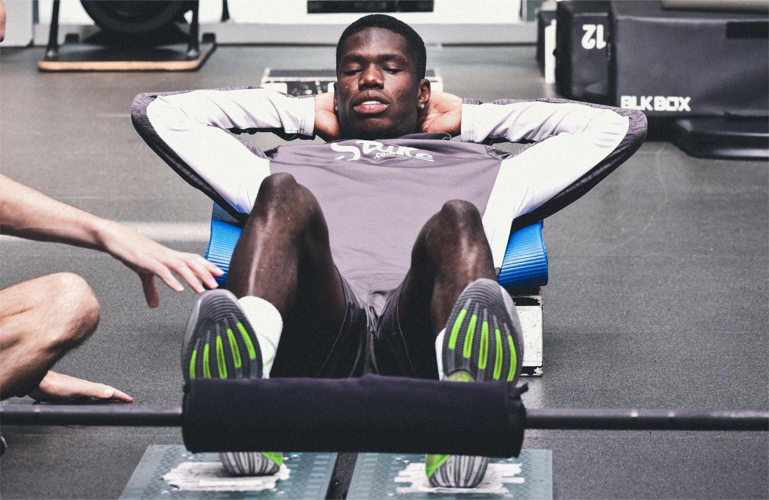 Star signing Thierno Barry joins the squad at Finch Farm