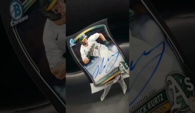 Nick Kurtz Bowman Auto🔥 #mlb #baseball #oakland #athletics #rookie #bowman #draft #autographs