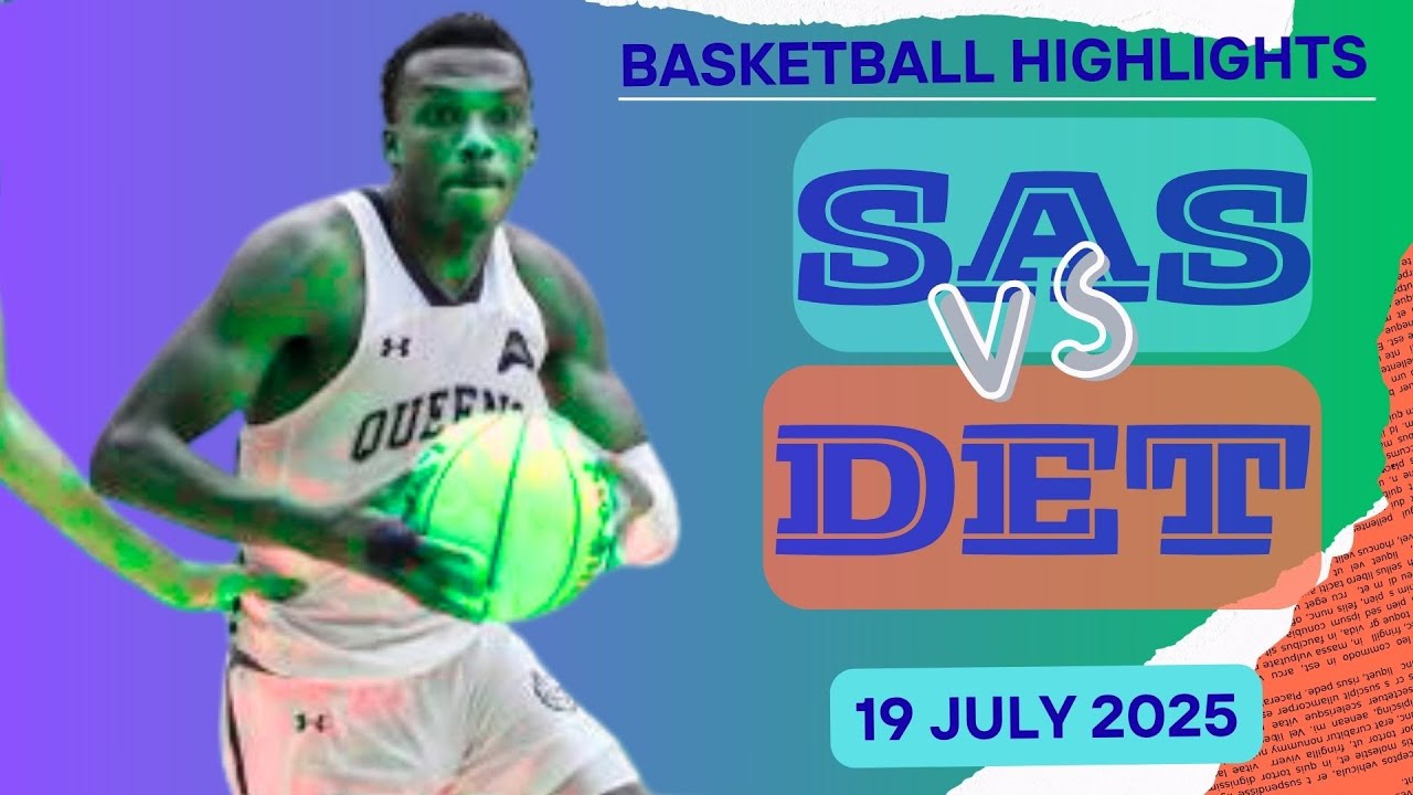 San Antonio Spurs vs Detroit Pistons Full Game Highlights   July 19, 2025  NBA Summer League