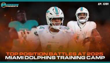 Top Position Battles At 2025 Miami Dolphins Training Camp!