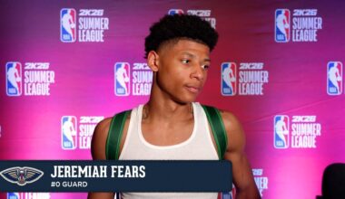 Jeremiah Fears | Pelicans-Thunder Postgame Interview | 2025 NBA Summer League