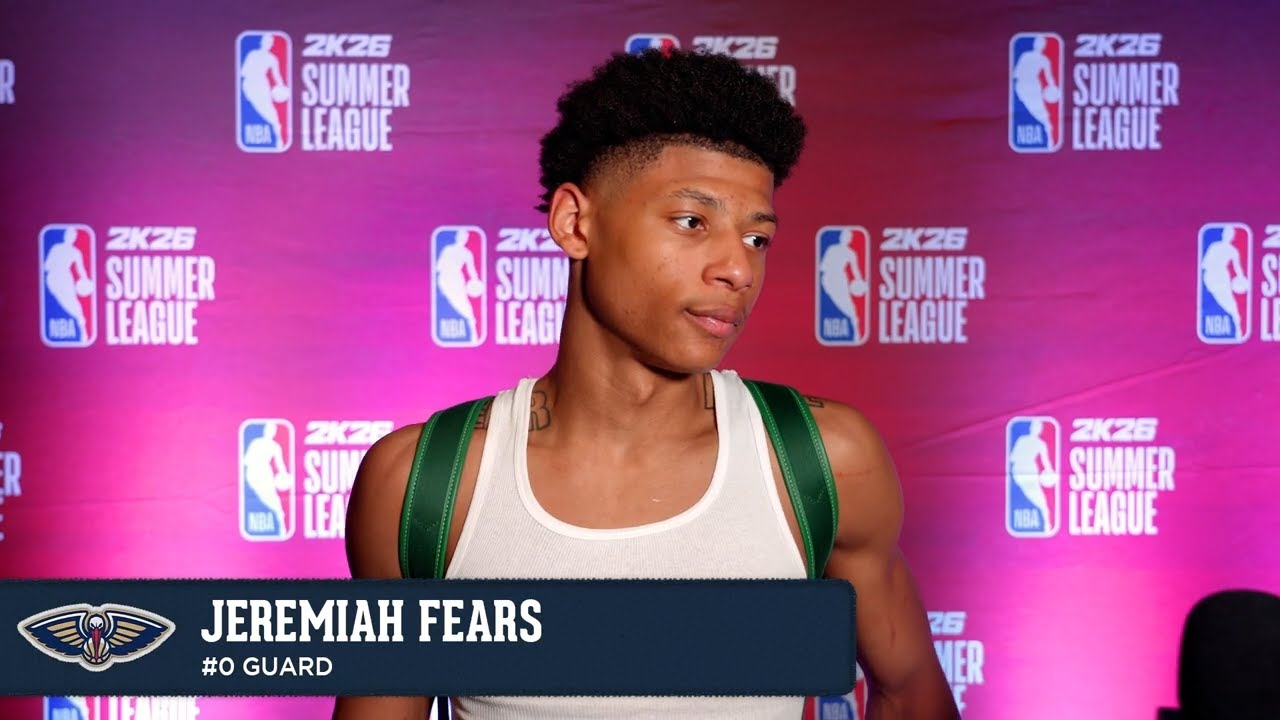Jeremiah Fears | Pelicans-Thunder Postgame Interview | 2025 NBA Summer League