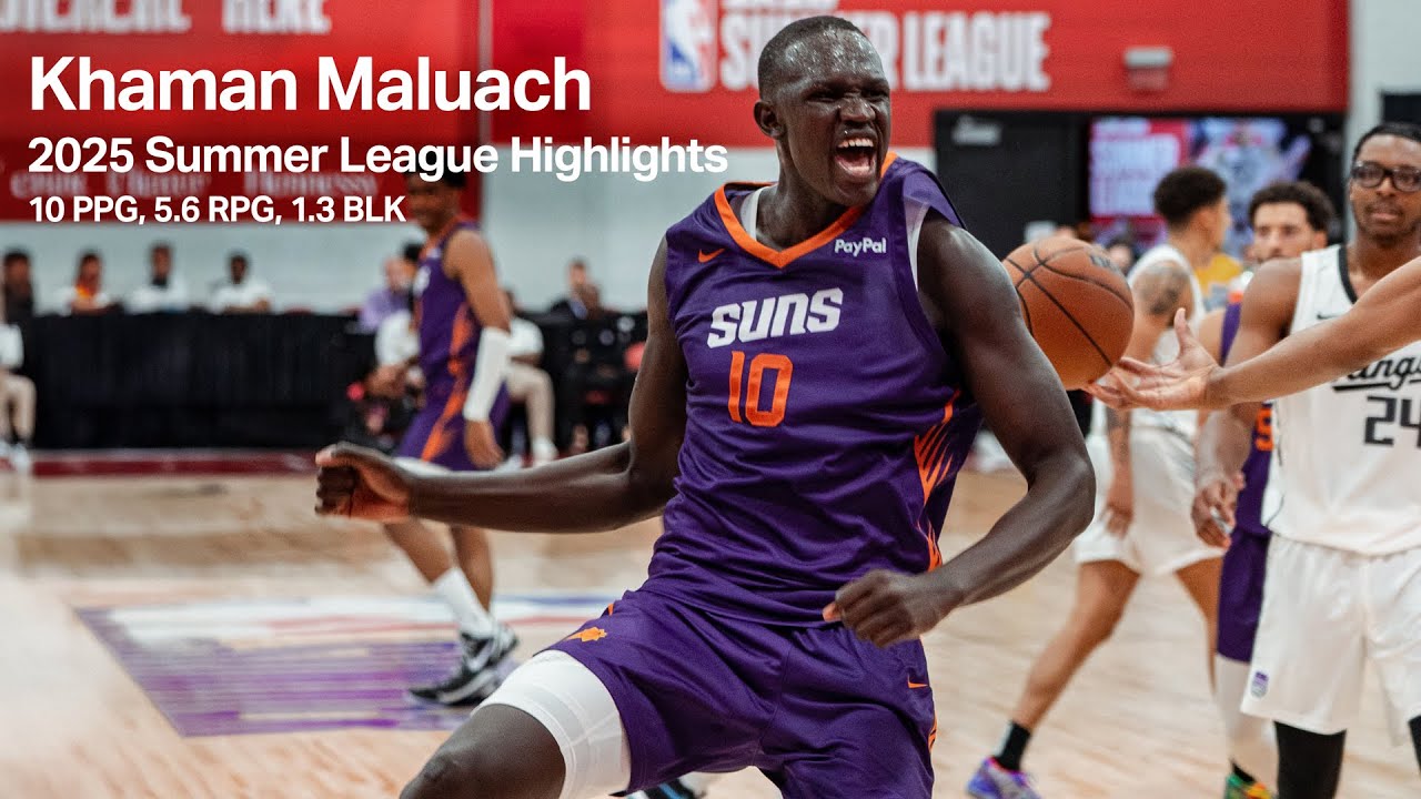 Khaman Maluach 2025 Summer League Highlights | Phoenix Suns