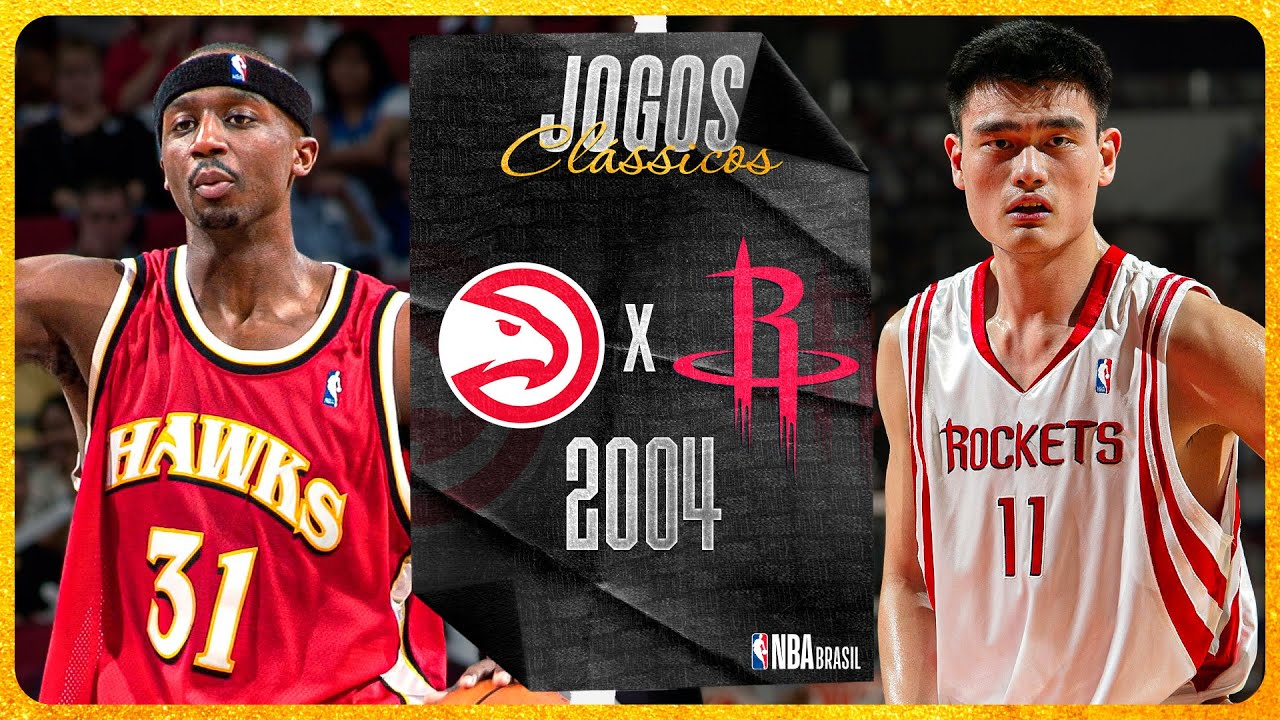 🔴NBA: Atlanta Hawks x Houston Rockets (2004) | JOGOS CLÁSSICOS