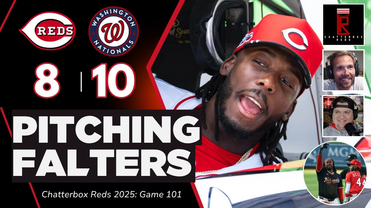 Cincinnati Reds lose to Washington Nationals, Brady Singer gives up 7 Runs LIVE MLB Chatterbox