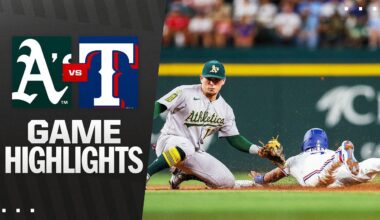 Athletics vs. Rangers Game Highlights (7/21/25) | MLB Highlights