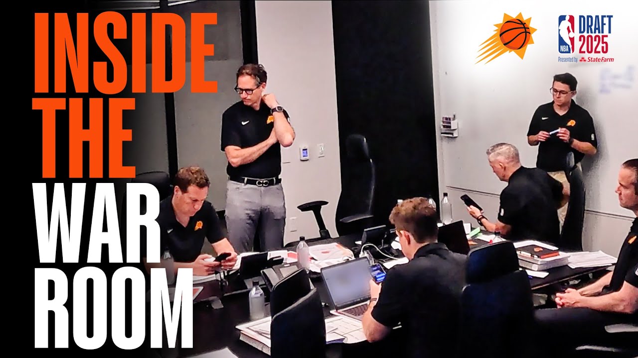 Inside the 2025 Phoenix Suns Draft War Room 🎥