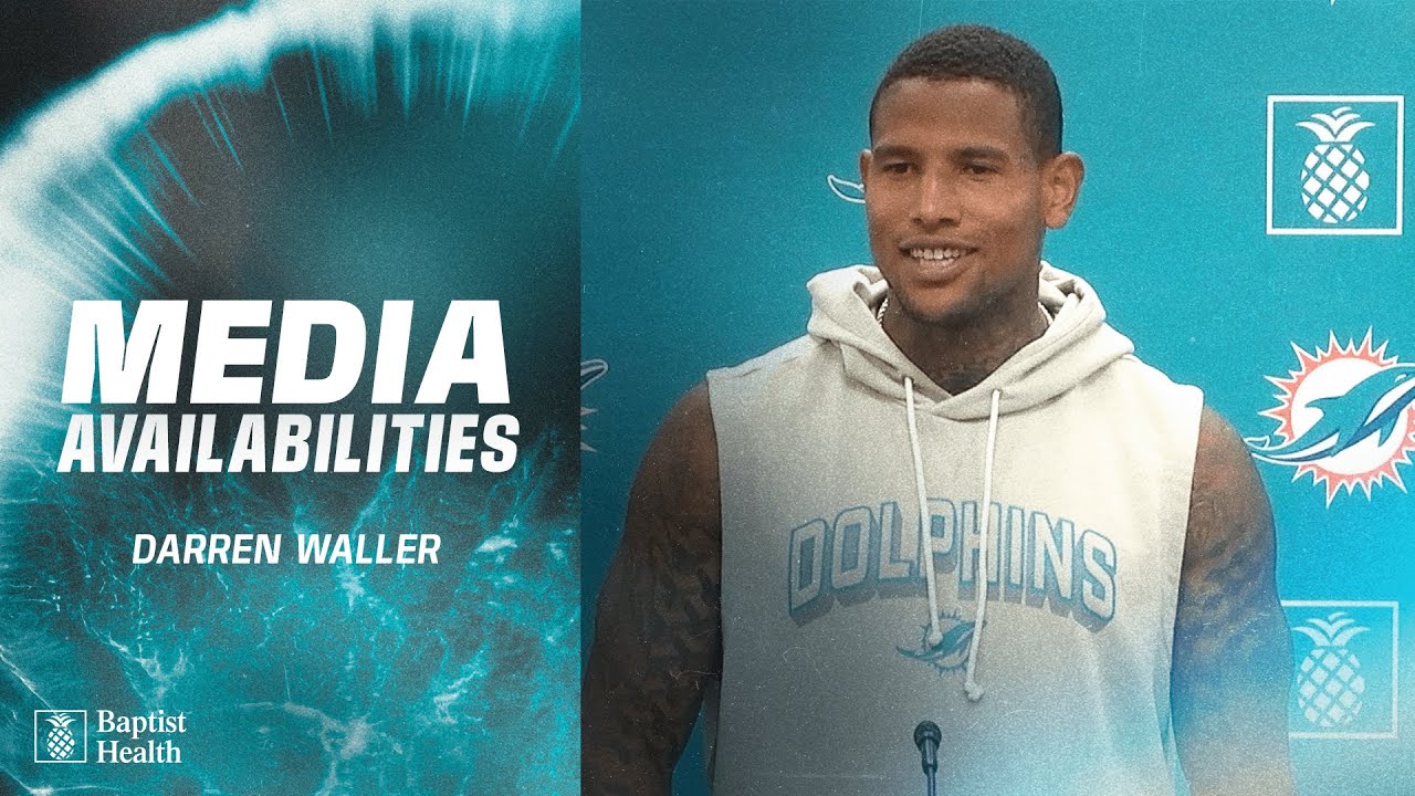 Darren Waller meets with the media | Miami Dolphins