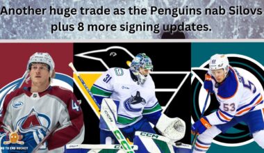 Huge NHL Trade: Silovs is now a Penguin, Skinner joins SJ, Manson gets extended plus more.