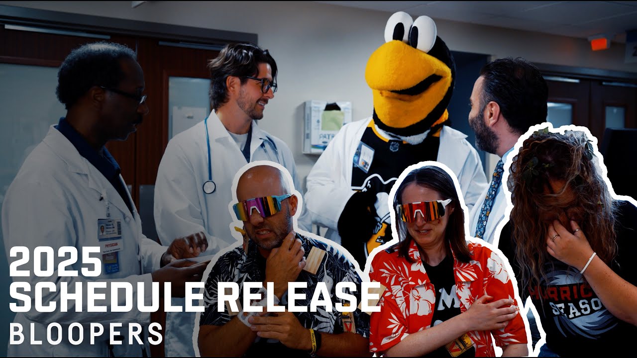 2025.26 Schedule Release Bloopers | Pittsburgh Penguins