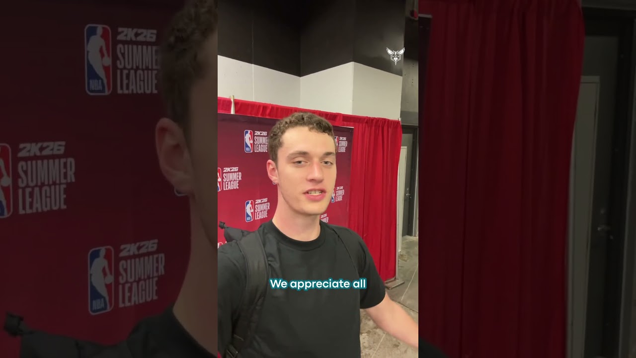 ryan’s got a message for you 🤗 #nba #charlottehornets #summerleague