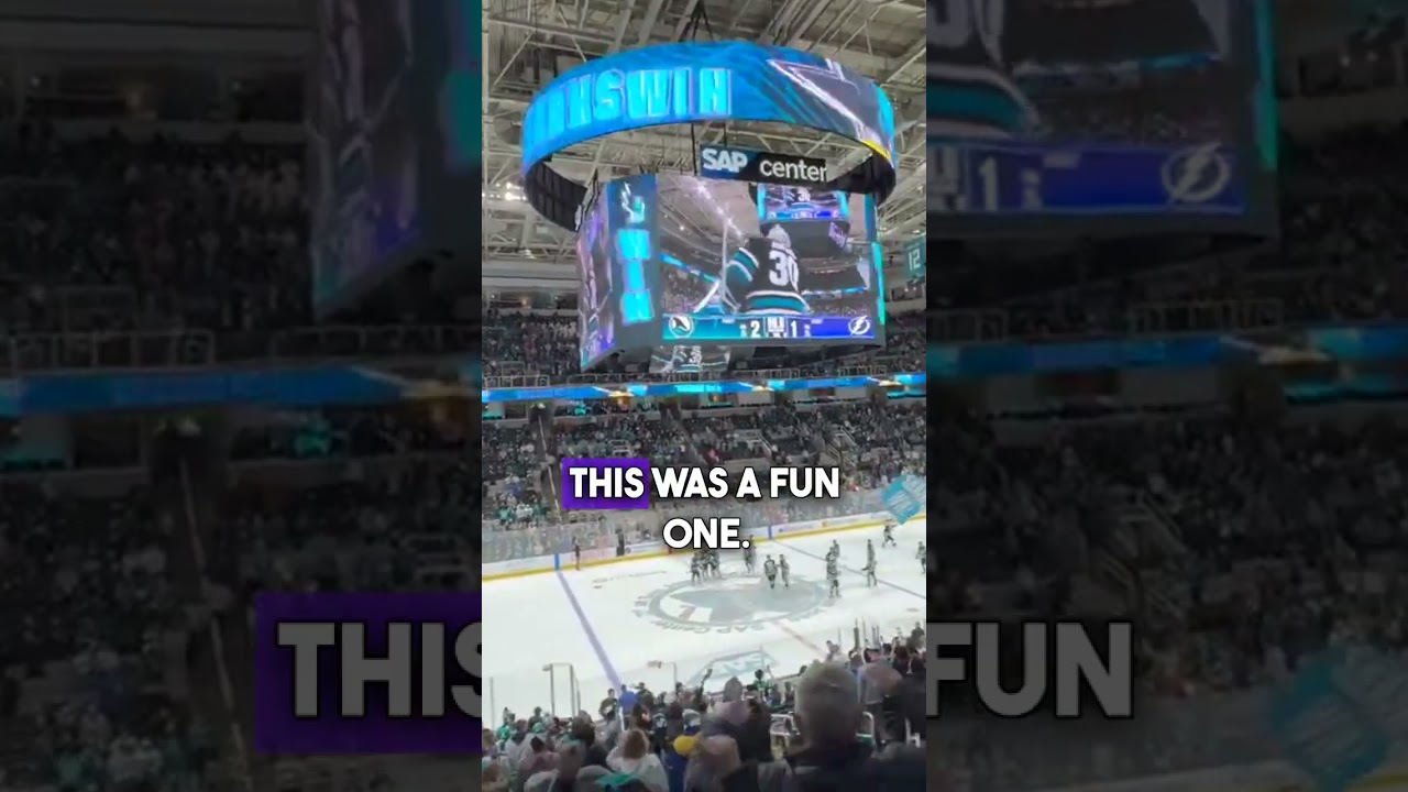San Jose Sharks Win! Against the Tampa Bay Lightning #sanjosesharks #nhl #hockey #nhlhockey #sports