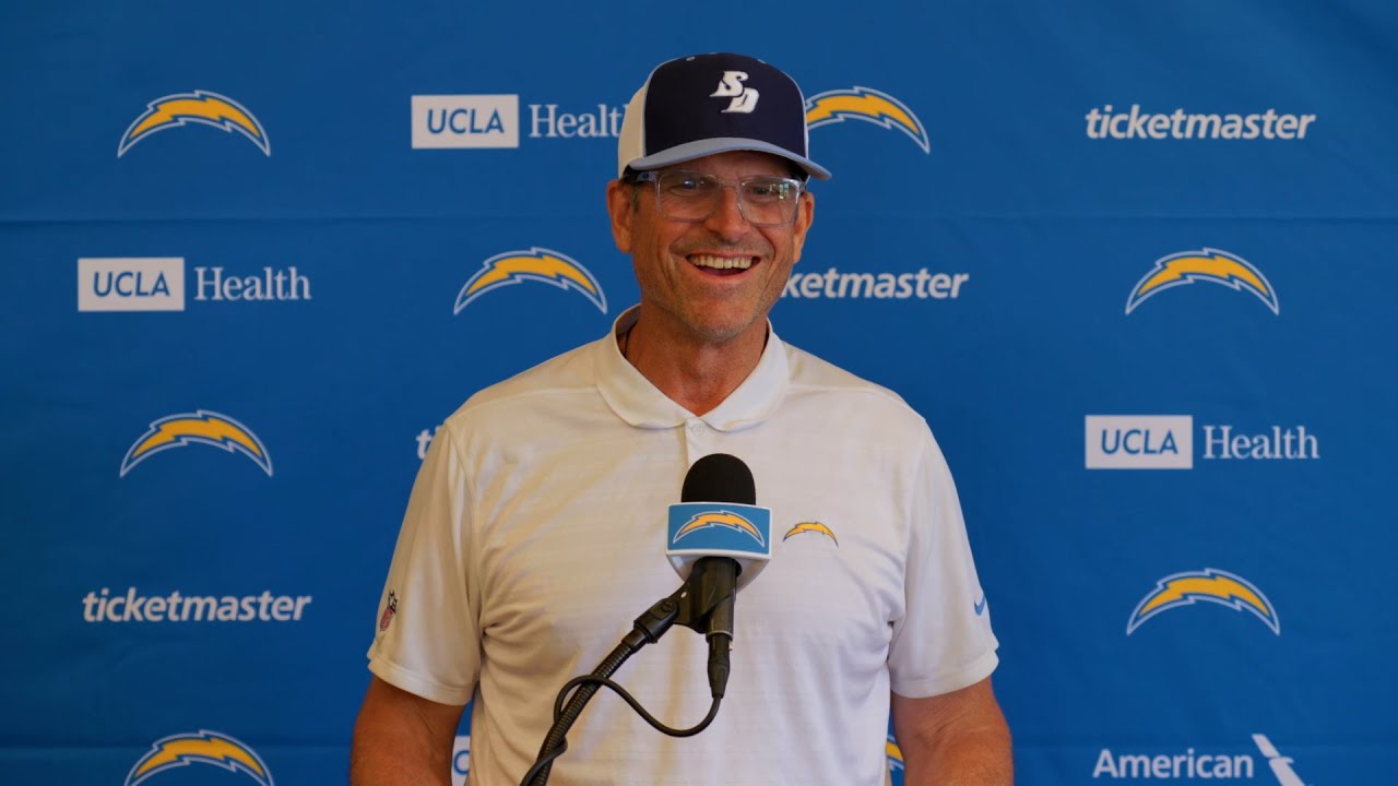 Jim Harbaugh On Camp In San Diego | LA Chargers