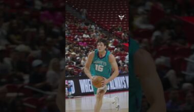 Baugh with the smooooth dish to PJ for the slam 👀 #nba #summerleague  #charlottehornets