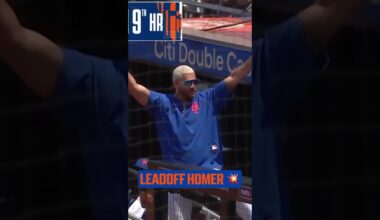 A leadoff homer for Brandon Nimmo and the Mets are on the board!