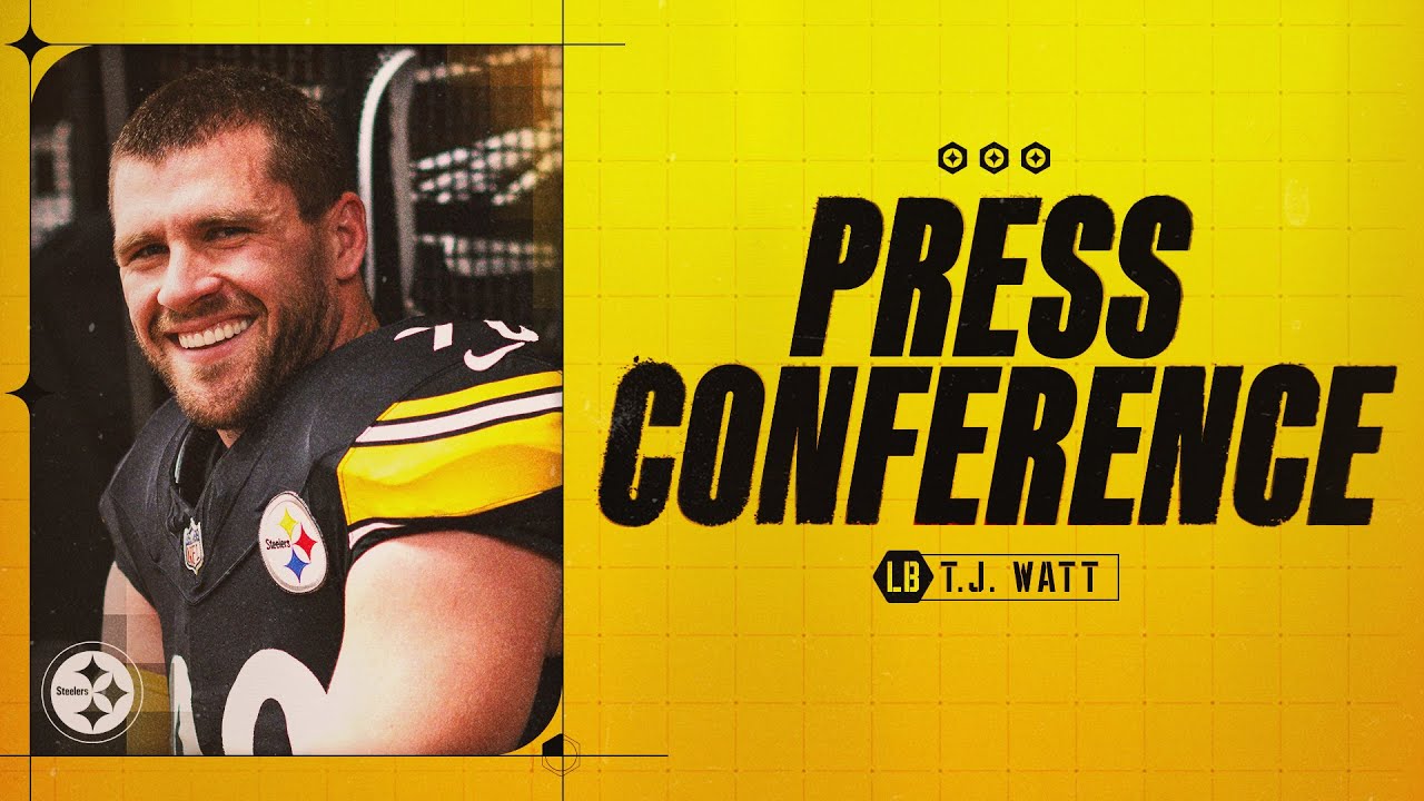 T.J. Watt Press Conference (July 23) | Pittsburgh Steelers
