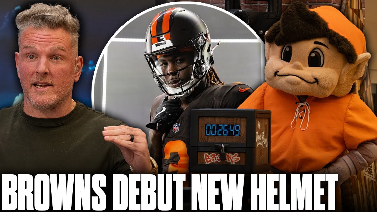 Cleveland Browns Debut New Matte "Alpha Dawg" Helmet Live On The Pat McAfee Show