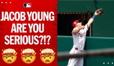 Jacob Young makes an UNREAL catch 😳