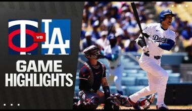 Twins vs. Dodgers Game Highlights (7/23/25) | MLB Highlights
