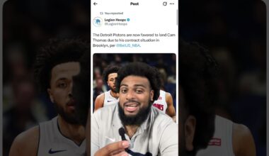 The Detroit Pistons are the favorites to land cam Thomas 👀