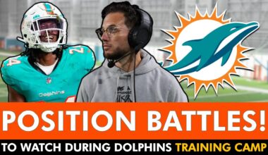 Miami Dolphins Training Camp: 5 Roster Battles To Watch Ft. Cornerback Competition + MORE!