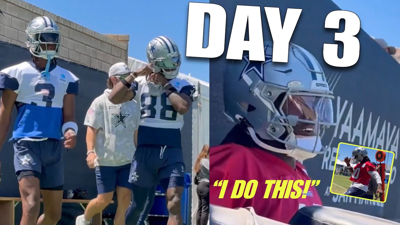 Dallas Cowboys *HEATED* DAY 3 Training Camp Highlights: Joe Milton SENDS MESSAGE to Fans + PICKENS 🔥