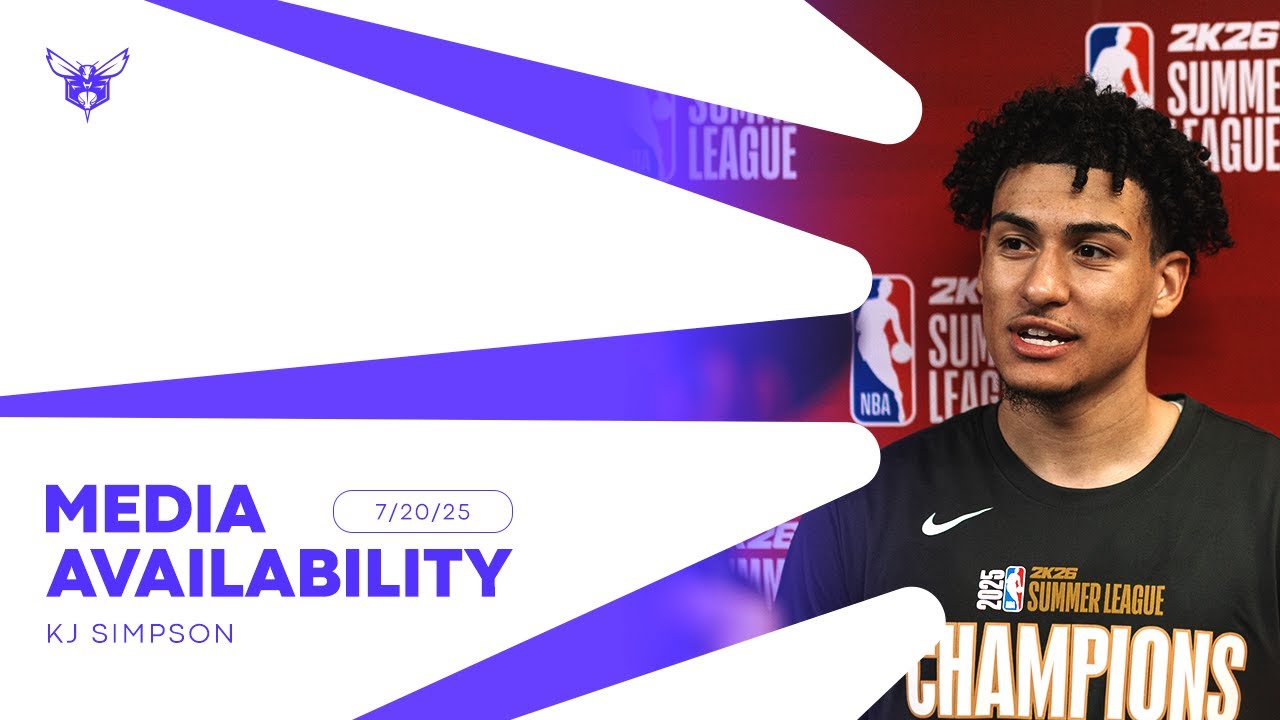 Hornets vs Kings: KJ Simpson Postgame Media Availability | 7/20/2025