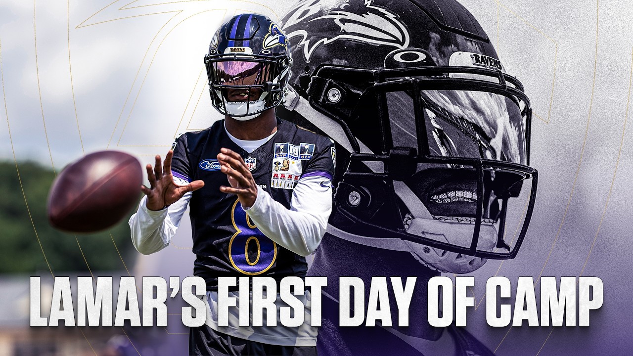 Lamar Jackson's First Day of Ravens Training Camp 2025 | Baltimore Ravens