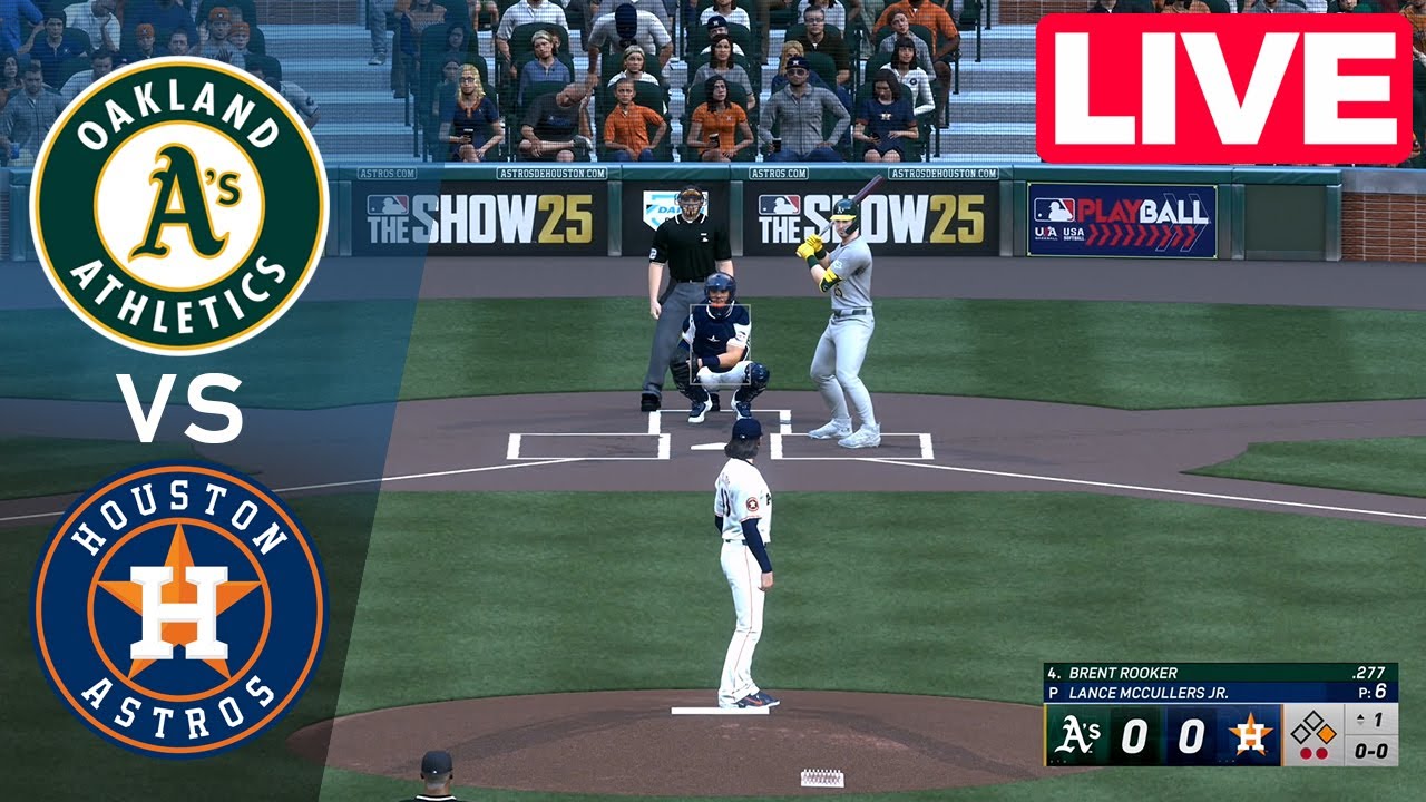 MLB LIVE🔴 Houston Astros vs Oakland Athletics - Jul 25, 2025 | Full Game MLB 2025 EN VIVO