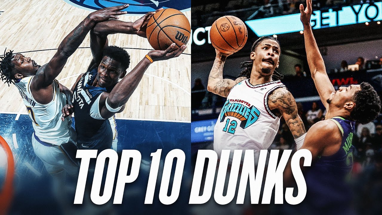 Ant vs Ja: Top 10 Dunks of the Season!