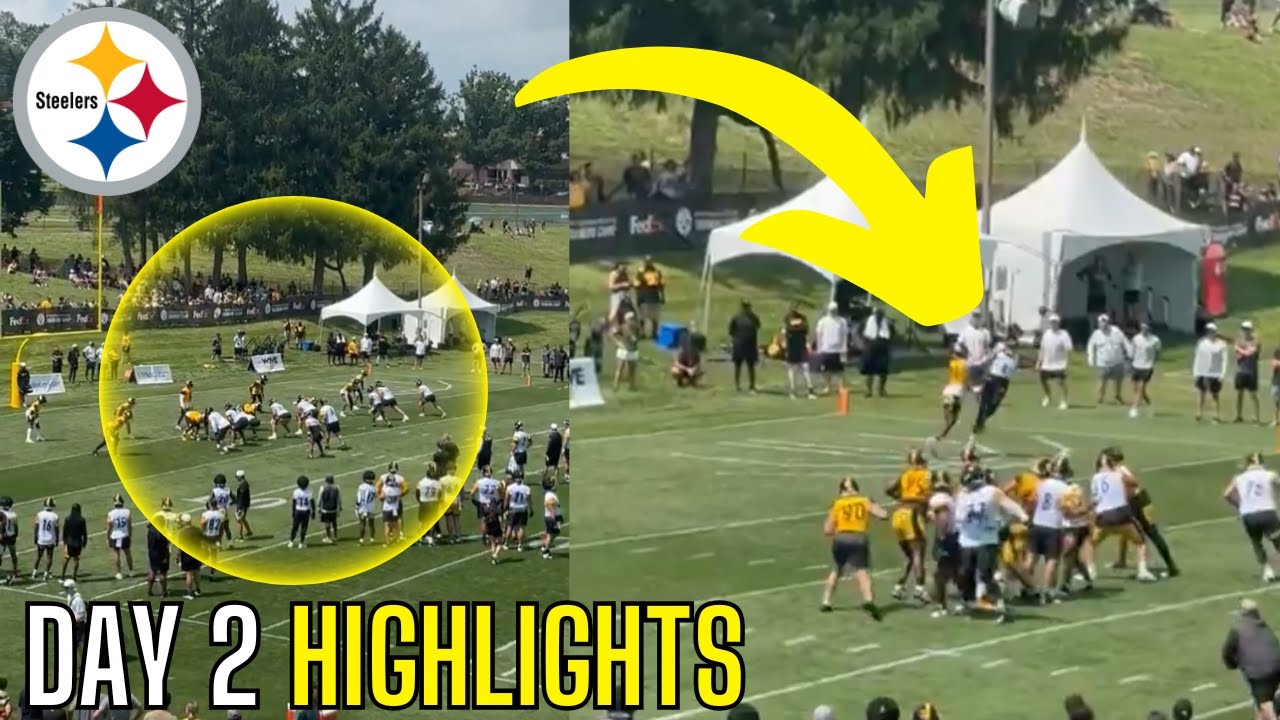 The Pittsburgh Steelers Training Camp DAY 2 Was UNREAL... | Steelers News |