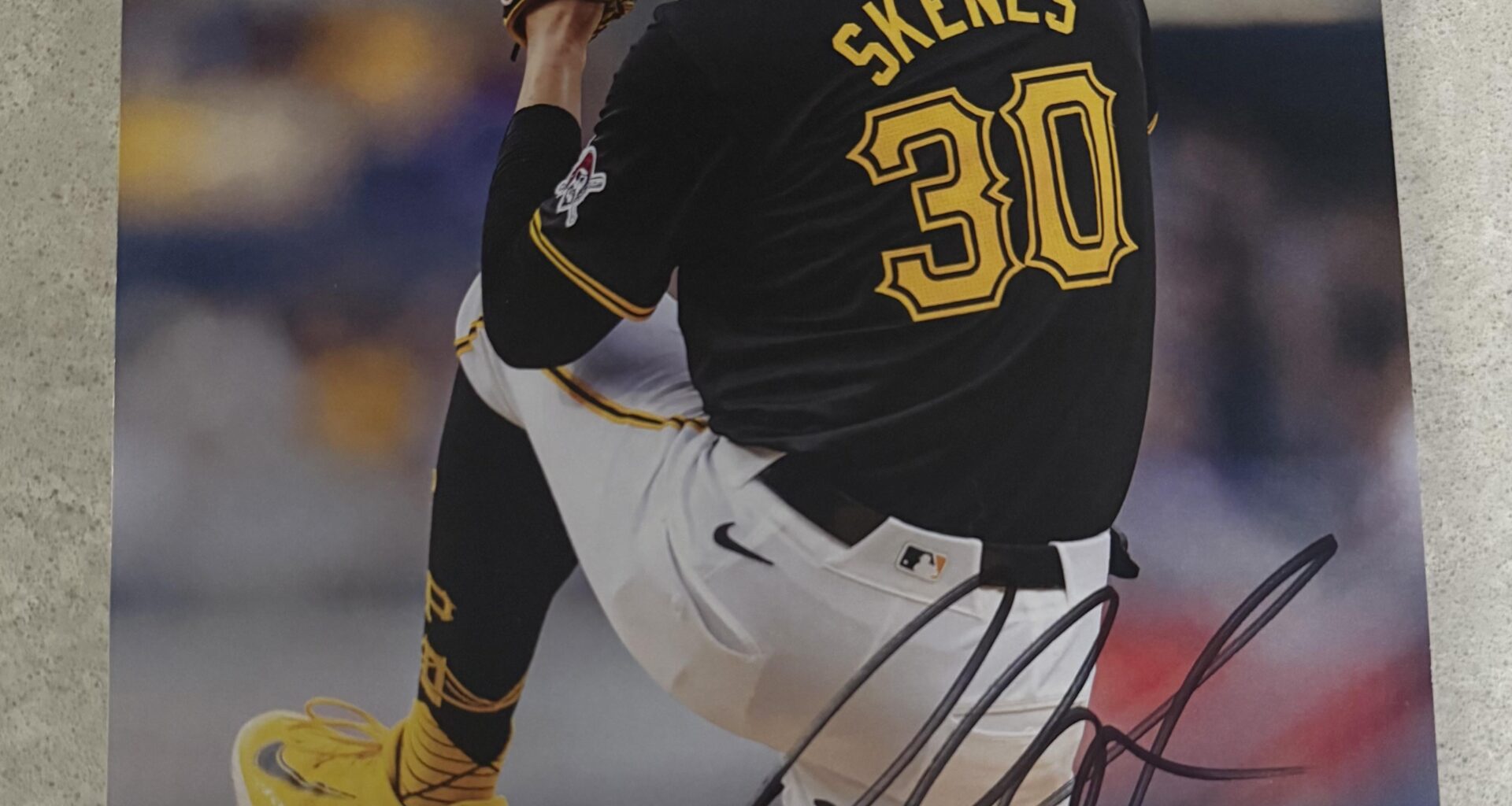 Signed Skenes from The Ballpark App