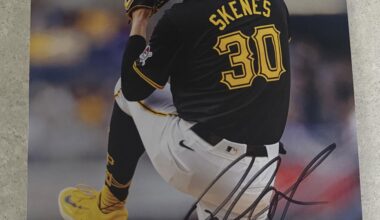 Signed Skenes from The Ballpark App