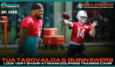 Tua Tagovailoa & Quinn Ewers Are SHARP At Miami Dolphins Training Camp