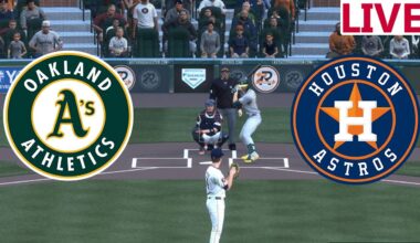 🔴LIVE 🔴Oakland Athletics VS Houston Astros / July 25/Baseball  Envivo/MLB the show 25