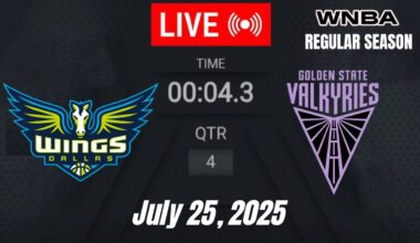 WNBA LIVE: Dallas Wings vs Golden State Valkyries  – WNBA Regular Season 🔥 July 25, 2025 | 2K25