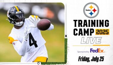 Watch Steelers Training Camp Practice on July 25 | Training Camp Live | Pittsburgh Steelers