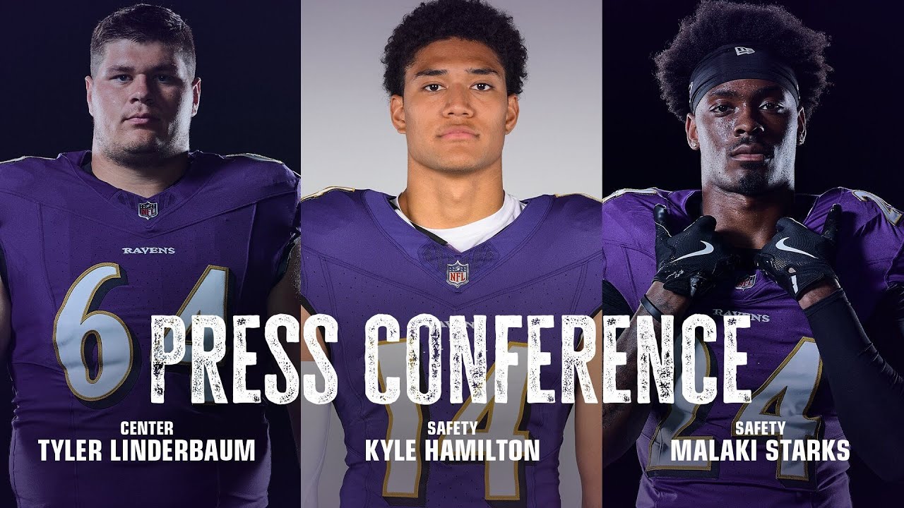 Kyle Hamilton, Tyler Linderbaum, Malaki Starks | Baltimore Ravens
