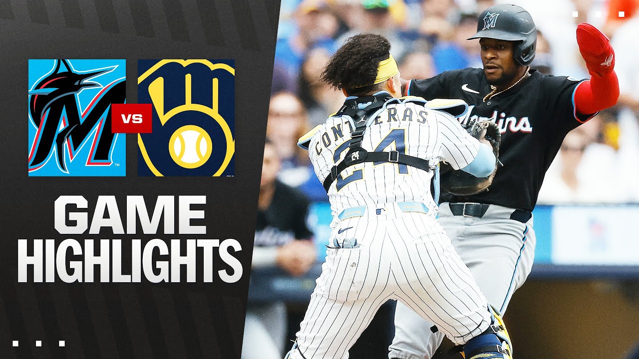 Marlins vs. Brewers Game Highlights (7/25/25) | MLB Highlights