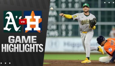 Athletics vs. Astros Game Highlights (7/25/25) | MLB Highlights