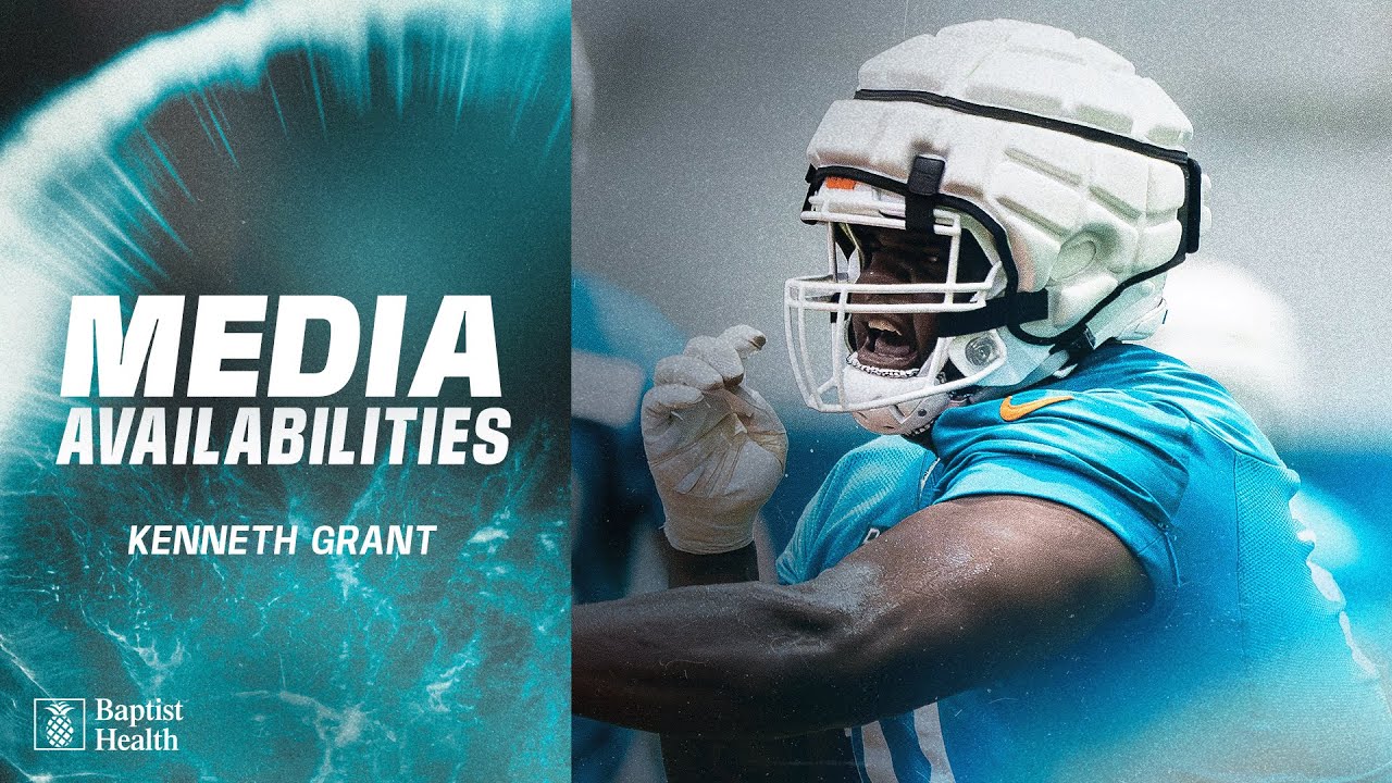 Kenneth Grant meets with the media | Miami Dolphins