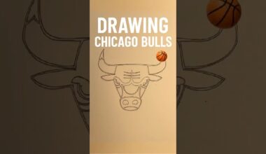 Drawing Chicago Bulls – NBA’s Fiercest Logo ✍️🐂🏀