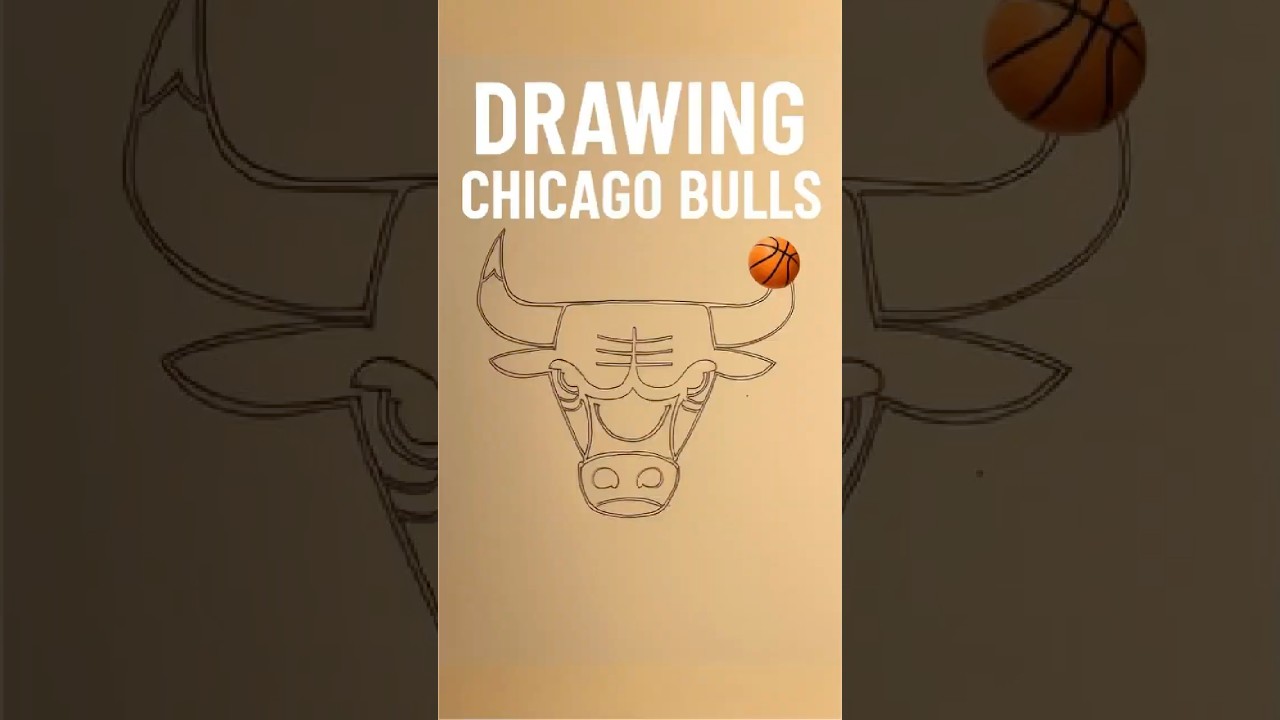 Drawing Chicago Bulls – NBA’s Fiercest Logo ✍️🐂🏀