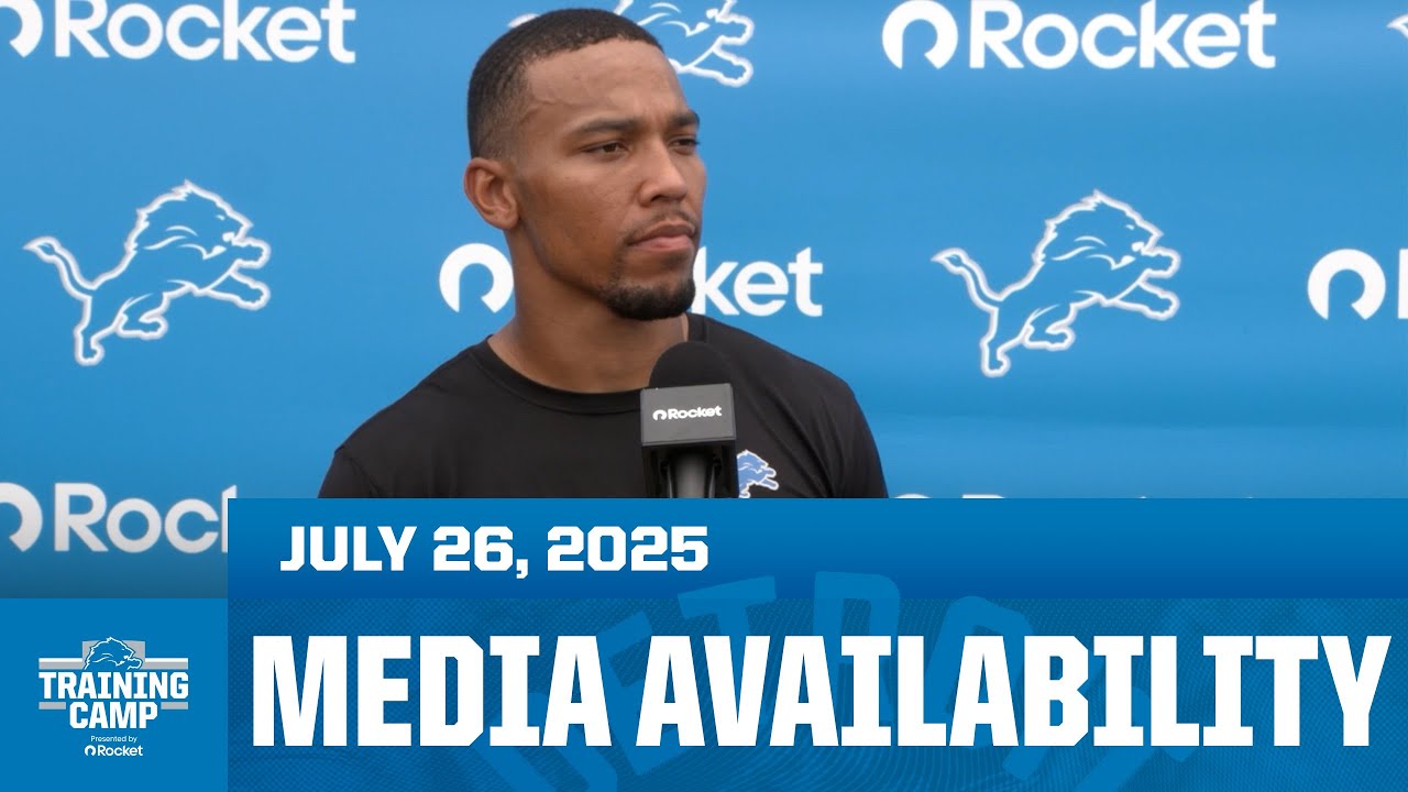 Detroit Lions players meet with the media on July 26 | 2025 Training Camp Day 6