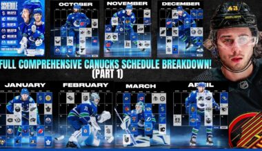 We Just Covered the Canucks ENTIRE Schedule - Pre-Season, October, November! 1