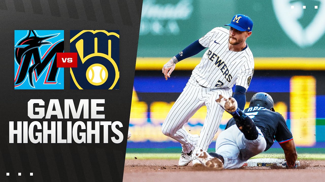 Marlins vs. Brewers Game Highlights (7/26/25) | MLB Highlights