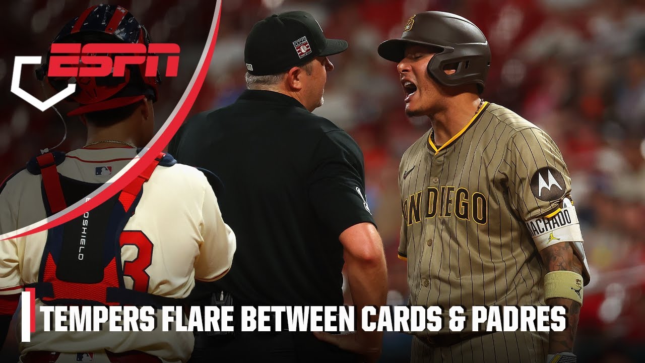 Benches clear in Cardinals vs. Padres after Machado & Contreras were hit twice | ESPN MLB