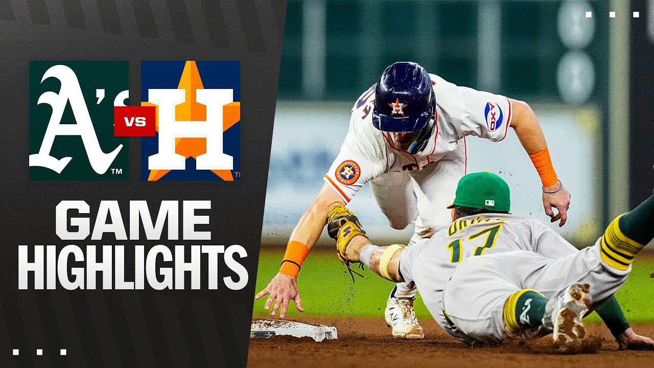Athletics vs. Astros Game Highlights (7/26/25) | MLB Highlights