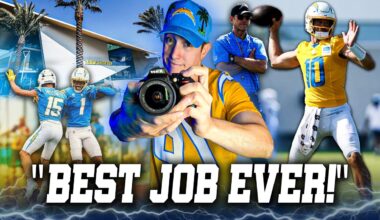Los Angeles Chargers Training Camp AS FULL TIME CONTENT CREATOR....