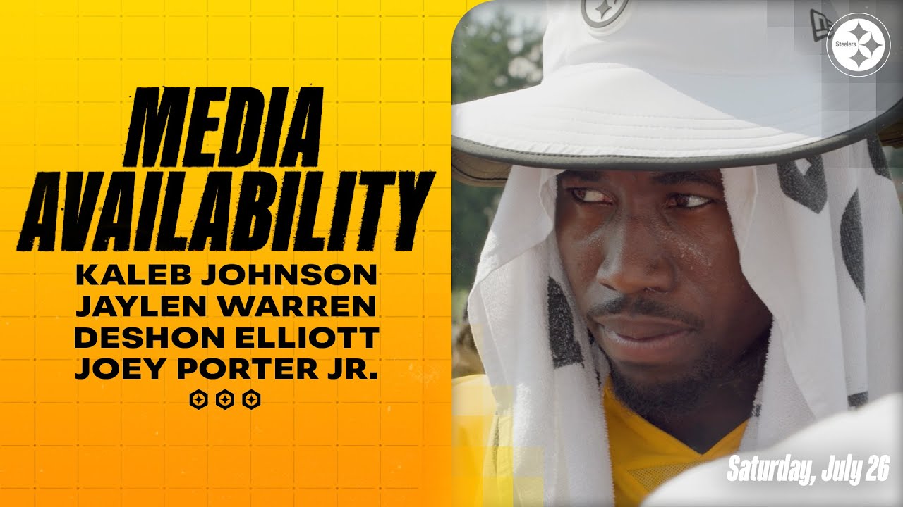 Johnson, Warren, Elliott, Porter Jr. Media Availability (July 26) | Pittsburgh Steelers